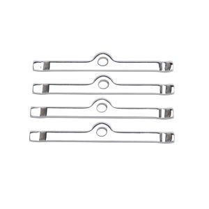 EDELBROCK #4404 Chrome V/C Hold-Down Tabs - 4pcs.