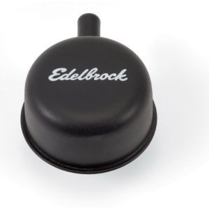 EDELBROCK #4413 Round Cap w/Nipple Black