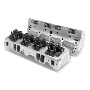 EDELBROCK #5073 SBC E-Street Cylinder Heads - 70cc 2.02/1.60
