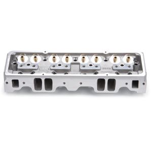 EDELBROCK #60947 SBC NHRA Legal Cylinder Heads 64cc A/P Bare