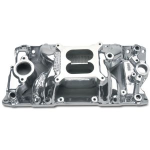EDELBROCK #75011 SBC Performer RPM A/G Manifold - Polished 7501