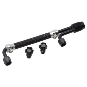EDELBROCK #80913 Dual Quad Fuel Line Kit Clear/Black Finish