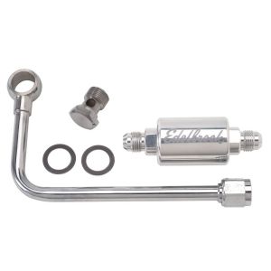 EDELBROCK #8131 Polished Fuel Line & Filter Kit
