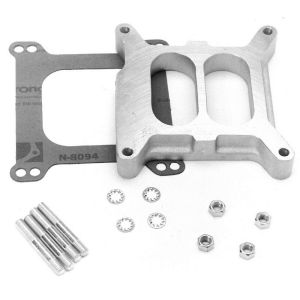 EDELBROCK #8714 Carburetor Spacer - 1in Divided