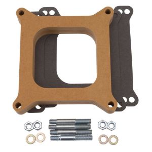 EDELBROCK #8720 Carburetor Spacer - 1in Thick - Wood