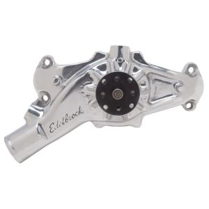 EDELBROCK #8864 BBC Water Pump - Short- R/R- Polished