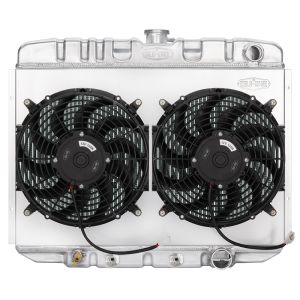 COLD CASE RADIATORS #FOM587AK 67-70 Mustang Radiator AT 24in Dual 12in Fans