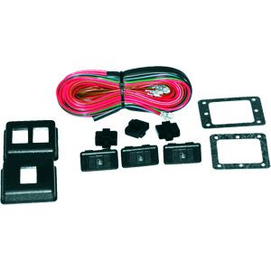 ELECTRIC-LIFE #4990-10-201 Illuminated rocker 3 swi tch door mount