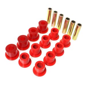 ENERGY SUSPENSION #2.2107R 87-94 CJ Frt & Rr Sprng Bush Set Red