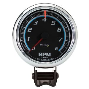 EQUUS #E6078 3-3/8 Dia Tachometer 8000 RPM Black Dial