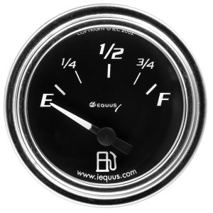 EQUUS #E7363 2.0 Dia Fuel Level Gauge Chrome