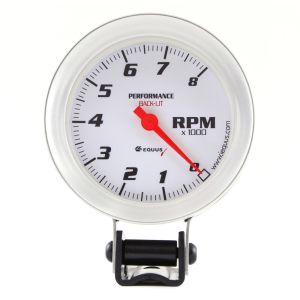 EQUUS #E8068 3-3/8 Dia Tachometer 8000 RPM Silver
