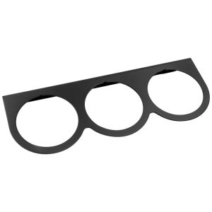 EQUUS #E9943 Gauge Mount Panel 2-5/8 Black Triple