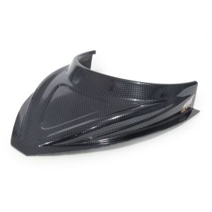 FIVESTAR #040-4114-CF MD3 Hood Scoop 3in Tall Curved Carbon Fiber Look