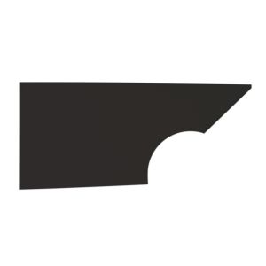 FIVESTAR #34001-27351-BR Qtr Panel High Impact Plastic Black Right