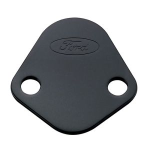 FORD #302-291 Fuel Pump Block-Off Plate Black w/Ford Logo