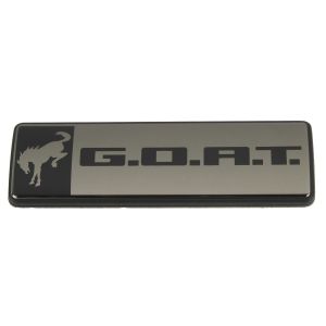 FORD #M-1447-GOATBLK Bronco/Bronco Sport G.O.A.T. Badge Blk/Blk