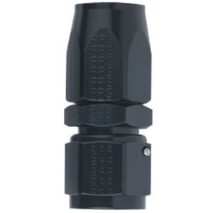 FRAGOLA #100106-BL Hose Fitting #6 Straight Black