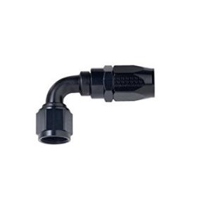 FRAGOLA #109004-BL #4 x 90 Power Flow Hose End Black