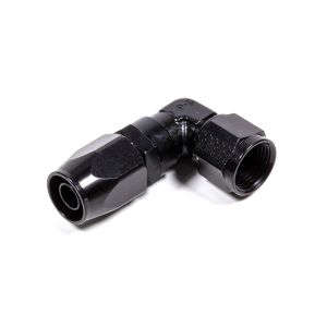 FRAGOLA #109108-BL #8 x 90 Low Profile Forged Hose End Black