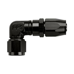 FRAGOLA #109120-BL Hose Fitting #20 90 Degr Black - Low Pro-File