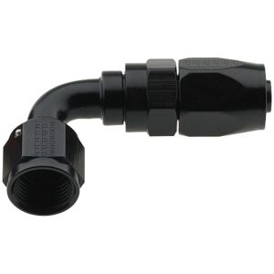 FRAGOLA #229016-BL Hose Fitting #16 90 Deg Pro-Flow Black