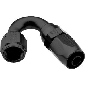 FRAGOLA #231512-BL Hose Fitting #12 150 Deg Pro-Flow Black