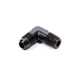 FRAGOLA #482206-BL 90 Deg Adapter Fitting #6 x 1/4 MPT Black