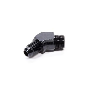 FRAGOLA #482366-BL 45 Deg Adapter Fitting #6 x 3/8 MPT Black