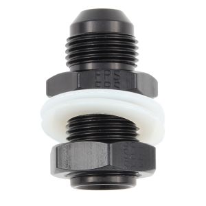FRAGOLA #483110-BL #10 Fuel Cell Bulkhead Fitting Black