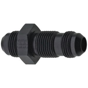 FRAGOLA #483210-BL Str Bulkhead Fitting #10 Black