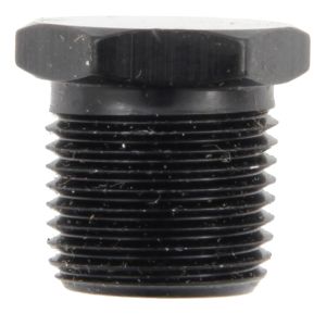 FRAGOLA #493303-BL 3/8 MPT Hex Pipe Plug Black