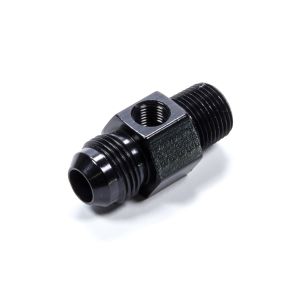 FRAGOLA #495004-BL #8 X 3/8MPT Inline Gauge Adapter Fitting Black