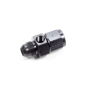 FRAGOLA #495006-BL Gauge Adapter Fitting #8 Male to #8 Female Black