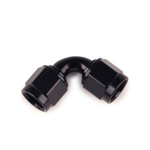 FRAGOLA #496318-BL #8 90-Degree Female Couple Fitting Black