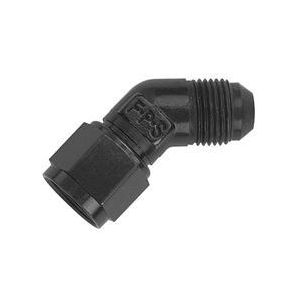 FRAGOLA #498003-BL #6 Female Swivel to Male 45 Degree Fitting Black