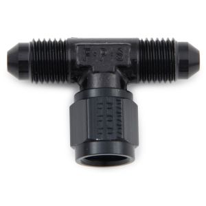 FRAGOLA #498201-BL #3 Tee w/Female Swivel On Side Black