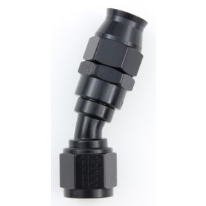 FRAGOLA #683006-BL Hose Fitting #6 30 Deg PTFE Black