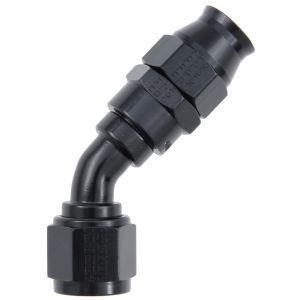 FRAGOLA #684508-BL Hose Fitting #8 45 Deg PTFE Black