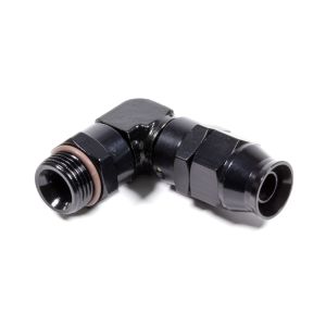 FRAGOLA #689708-BL Hose Fitting #8 90 Deg to #8 ORB PTFE Black