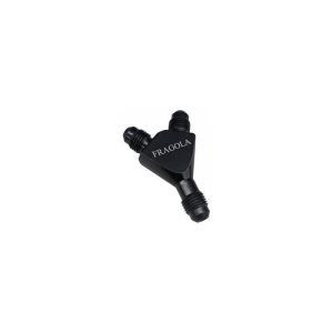 FRAGOLA #900613-BL Y-Fitting  12AN Male Inlet/10AN Male Outlets
