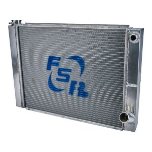 FSR RACING #2719D2-16 Radiator Chevy Double Pass 27.5in x 19in -16an