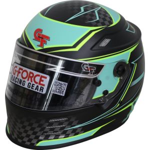 G-FORCE #13005XLGTL HELMET REVO GRAPHICS XLG TEAL SA2020