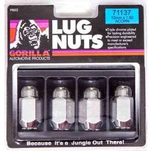 GORILLA #71178 100 Lugnuts 7/16 Acorn 13/16 Hex