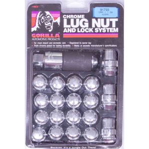 GORILLA #91743 Lug Nut and Lock System 14mmx1.50 Acorn Bulge