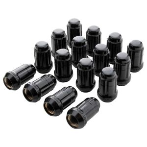 GORILLA #K4CS-12125BGR (16) Lug Nuts 12-1.25mm Spline Acorn Black