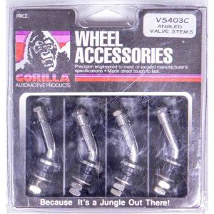 GORILLA #VS403C Angle Valve Stems 4 Pack