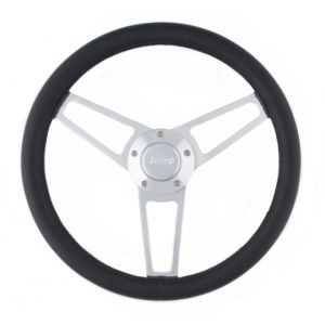 GRANT #1904 Billet Series Leather St eering Wheel Jeep Logo
