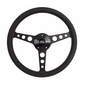 GRANT #1928 Classic Series Blk Wheel Ford Logo/Install Kit