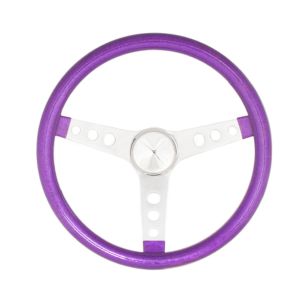 GRANT #8463 Steering Wheel Mtl Flake Purple/Spoke Chrm 15